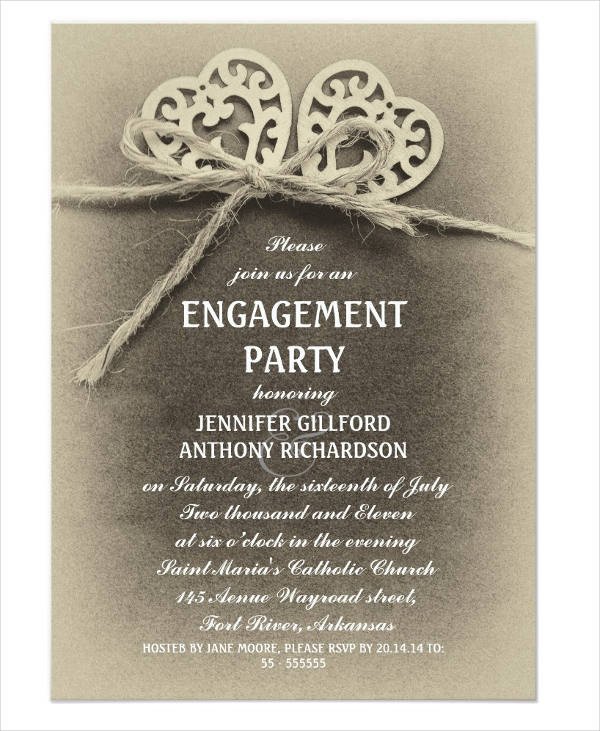 Engagement Party Invitation Templates 50 Printable Engagement Invitation Templates Psd Ai