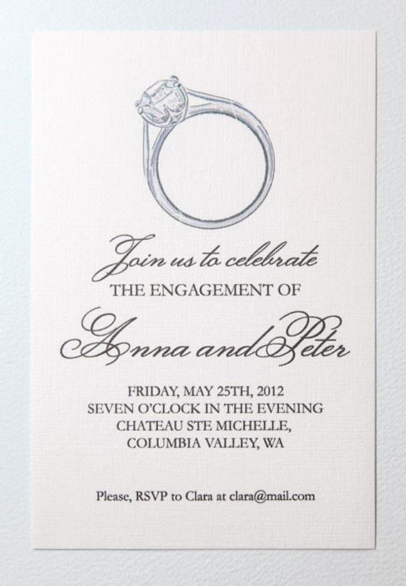 Engagement Party Invitation Templates Items Similar to Printable Engagement Party Invitation On Etsy