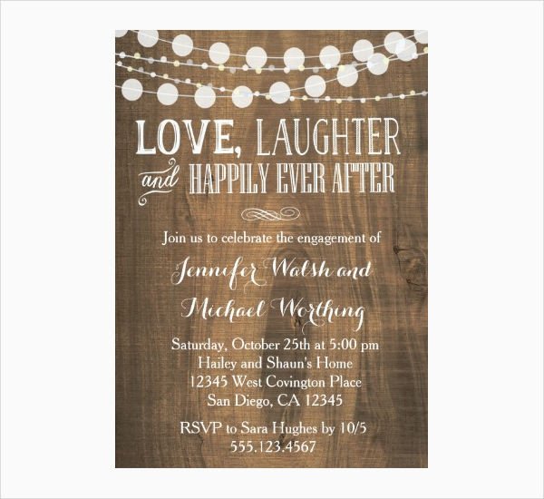 Engagement Party Invitations Templates 14 Engagement Party Invitations Psd Ai Vector Eps