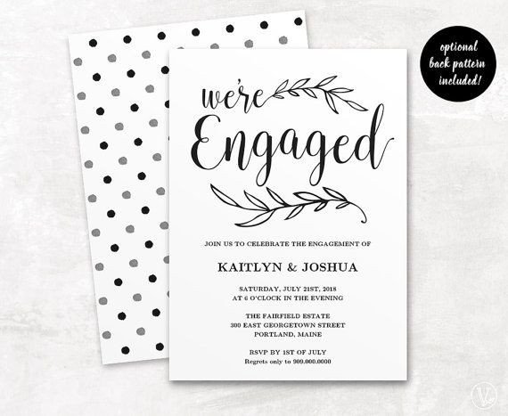 Engagement Party Invitations Templates Best 25 Engagement Invitation Template Ideas On Pinterest