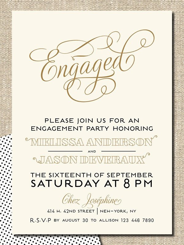 Engagement Party Invitations Templates Card Template Engagement Party Invitation Card