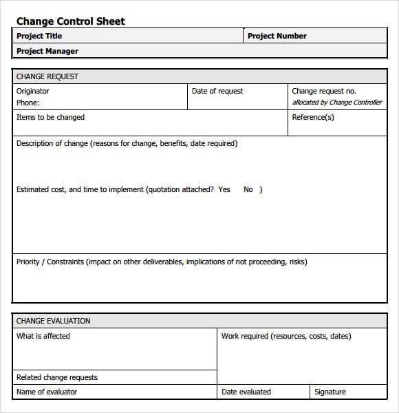 Engineering Change order Template Sample Change Request 7 Documents In Pdf Word