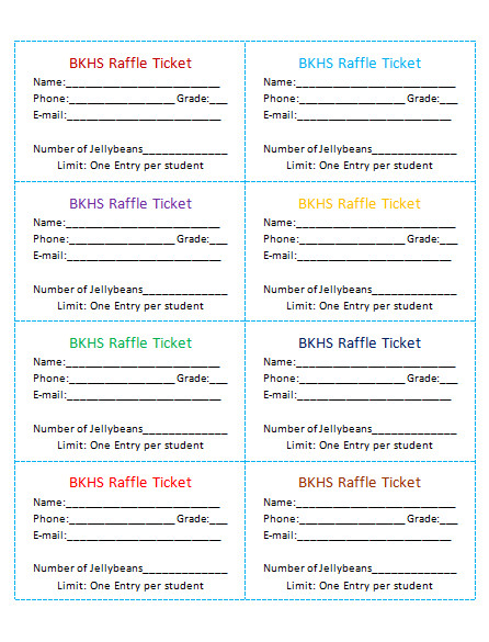 Entry form Template Word 45 Raffle Ticket Templates