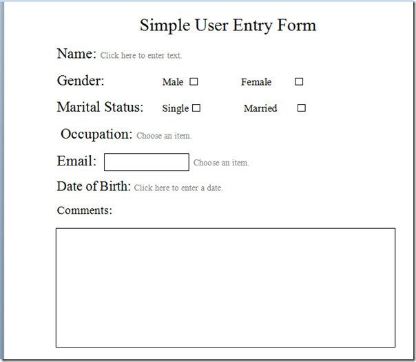 Entry form Template Word Blog Archives Ebooksokol