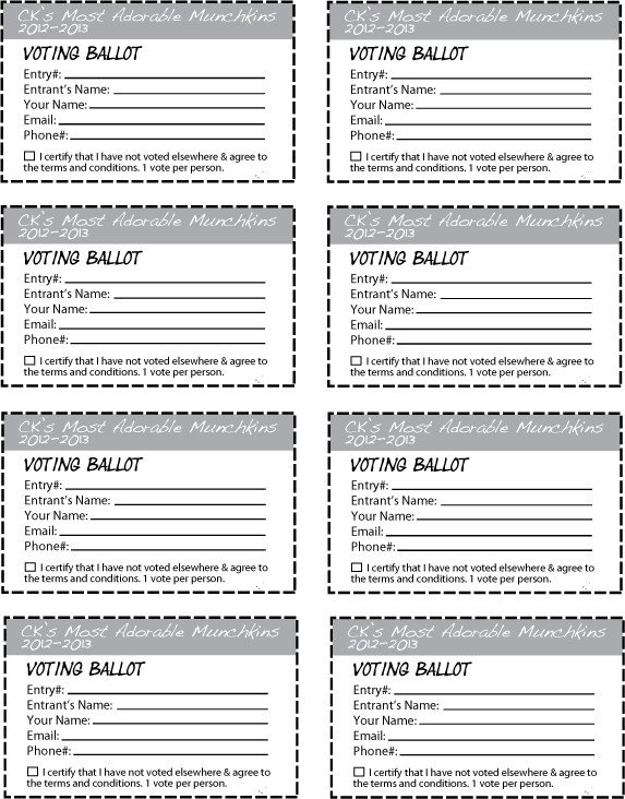 Entry form Template Word Ck S Most Adorable Munchkins Contest 2012 2013