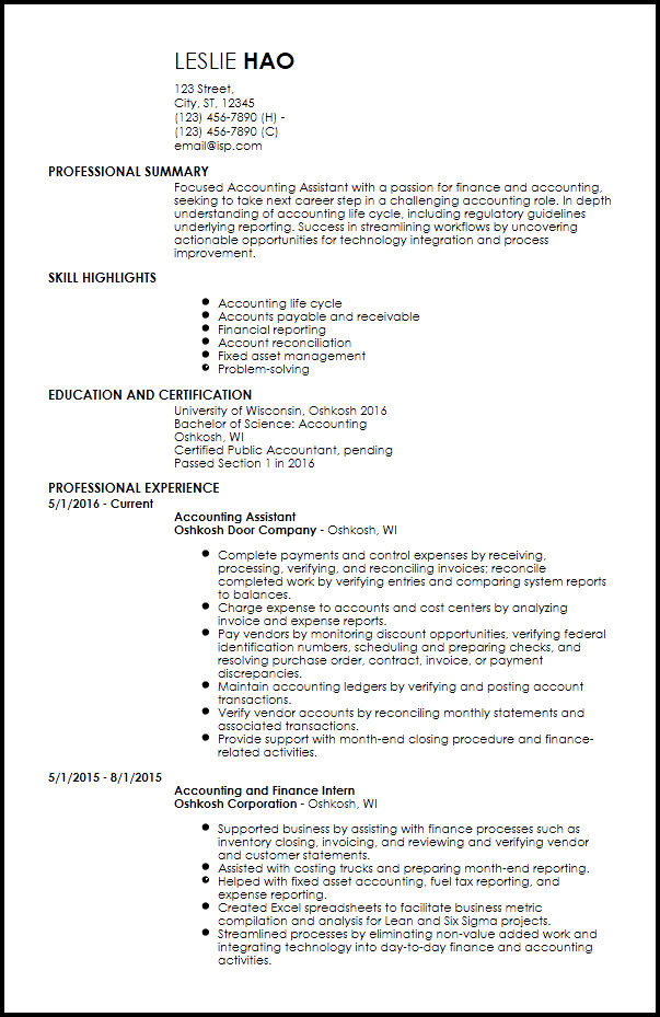 Entry Level Finance Resume Free Entry Level Accounting & Finance Resume Templates Entry Level Finance Resume Free Entry Level Accounting & Finance Resume Templates