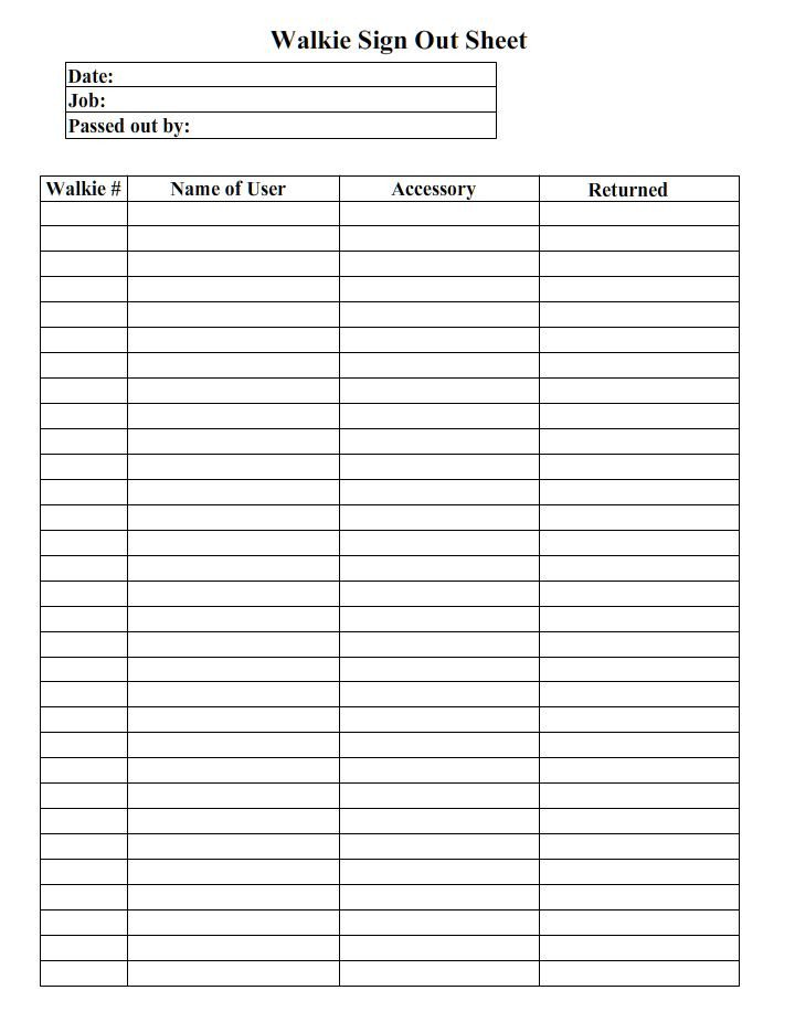 Equipment Checkout Log form Design Category Page 1 Jemome