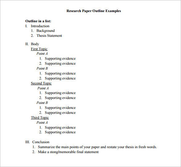 Essay Outline Template Word Essay Outline Template 9 Free Free Word Pdf format