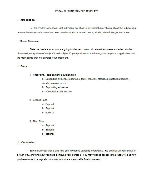 Essay Outline Template Word My Favorite Restaurant Essay Perks Of Using Paper