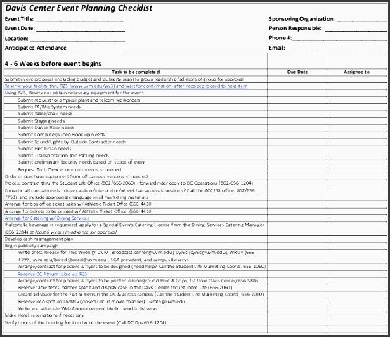 Event Planning Checklist Template Excel 9 Conference Planning Checklist for All Panies