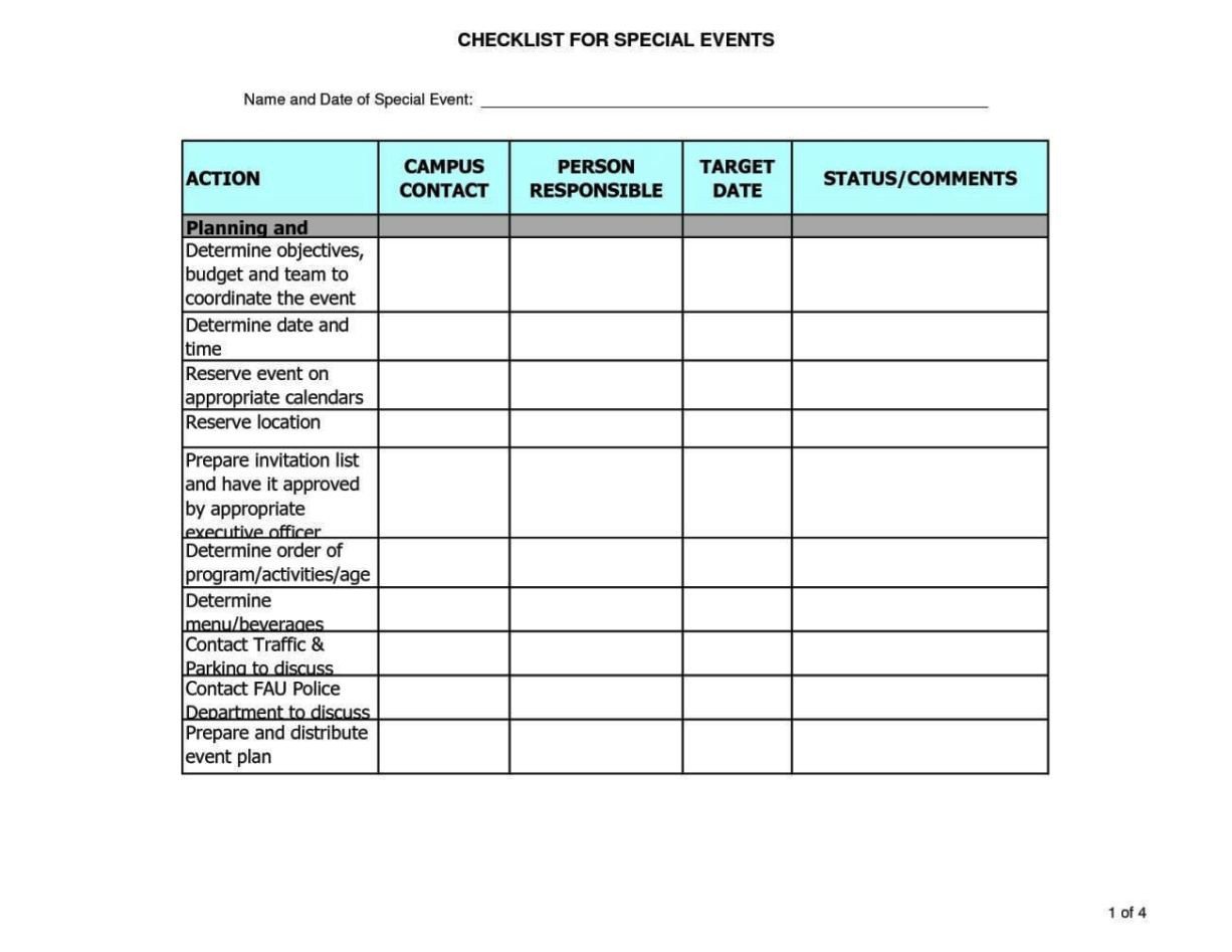 Event Planning Checklist Template Excel Free event Planning Checklist Template Excel