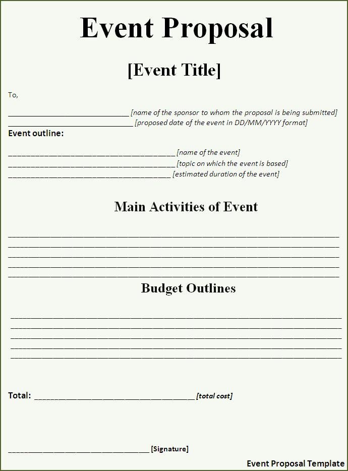 Event Planning Proposal Template Craft the Perfect event Proposal Template now