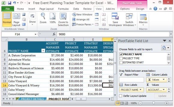 Event Planning Template Excel Free event Planning Tracker Template for Excel