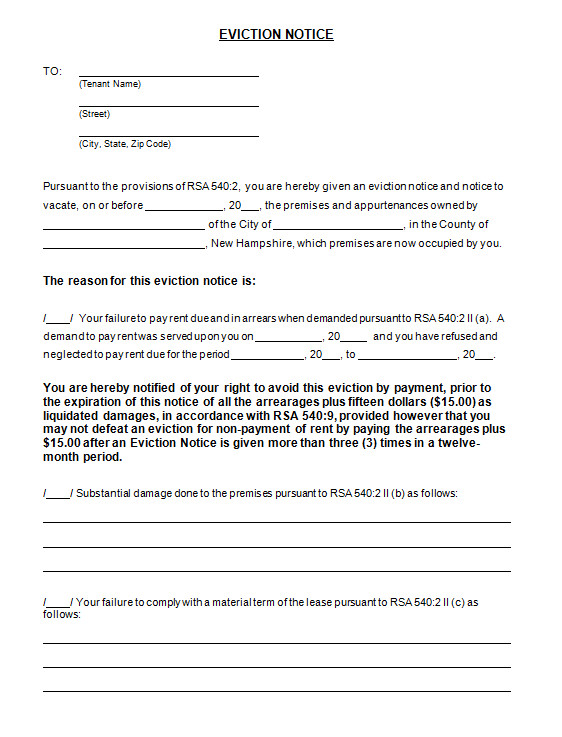 Eviction Notice Letter Template 45 Eviction Notice Templates & Lease Termination Letters