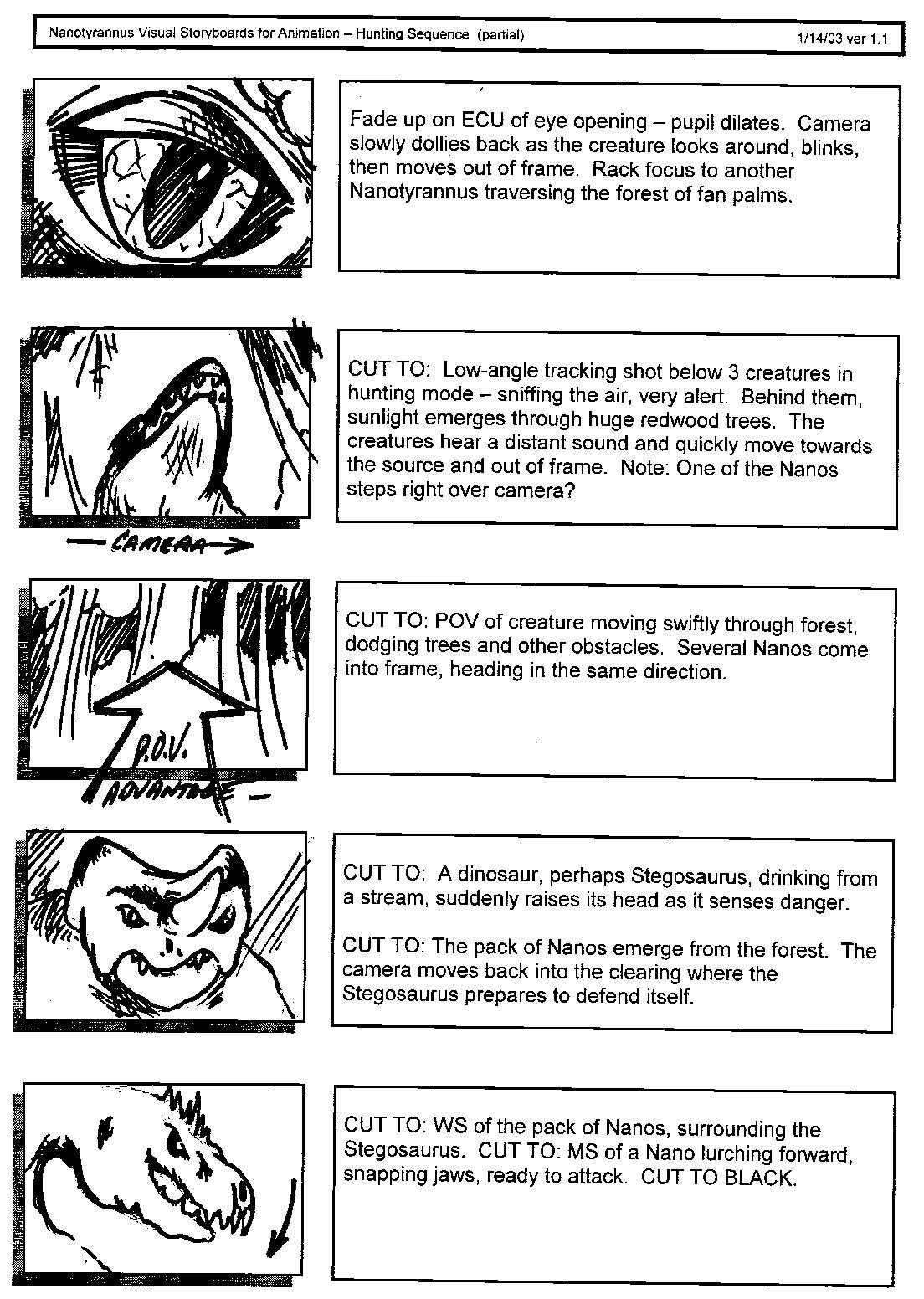 Example Of A Storyboard Storyboards