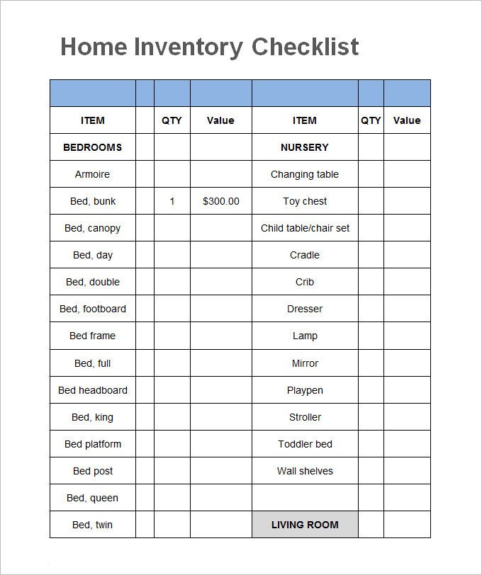 Example Of Inventory List Sample Inventory List 30 Free Word Excel Pdf