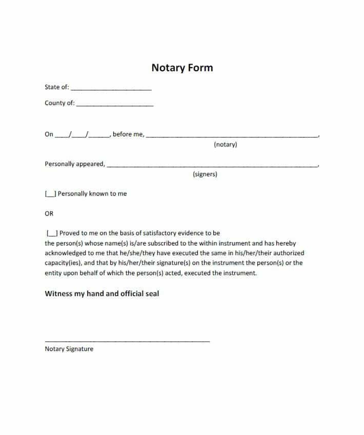Example Of Notarized Letter Free Notarized Letter Template Sample format Example