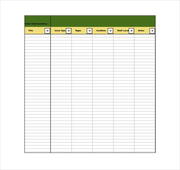 Excel Book Inventory Template Inventory Template – 25 Free Word Excel Pdf Documents