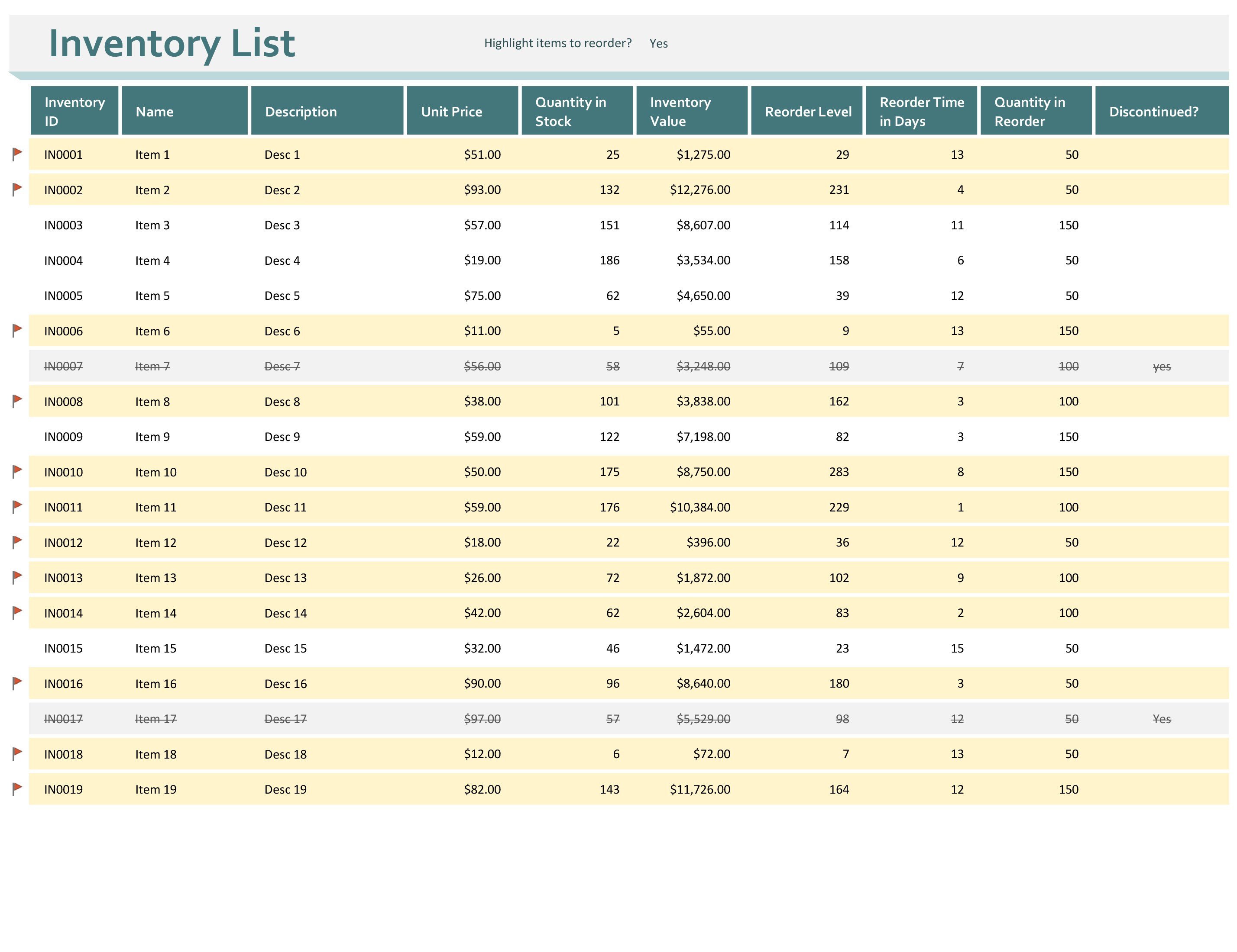 Excel Book Inventory Template Warehouse Inventory