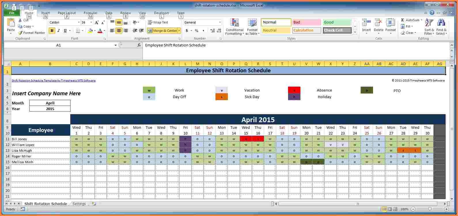 Excel Employee Schedule Template 7 Employee Scheduling Spreadsheet Excel