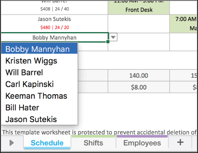 Excel Employee Schedule Template Free Excel Employee Scheduling Template