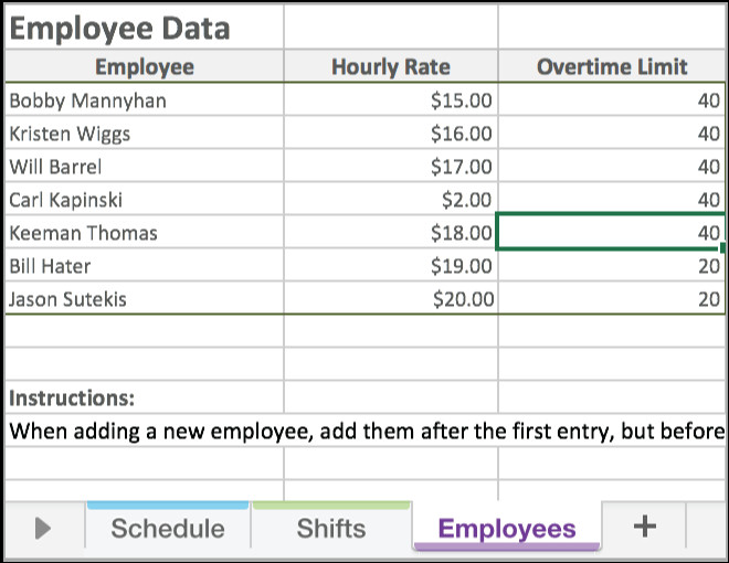 Excel Employee Schedule Template Free Excel Employee Scheduling Template