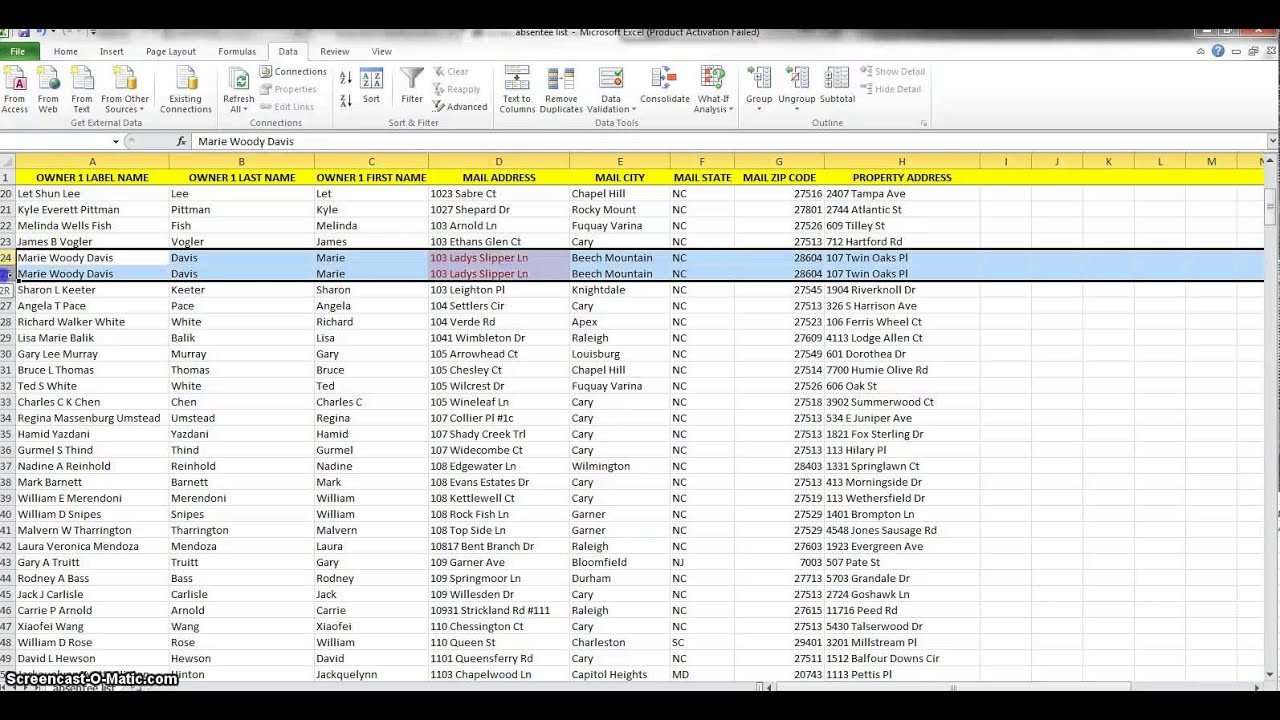Excel Mailing List Template organizing Your Mailing List with Excel
