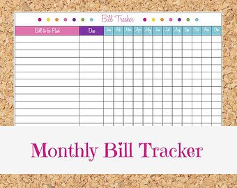 Excel Monthly Bill Template 29 Of Monthly Bill organizer Template
