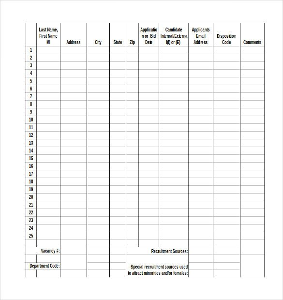 Excel Spreadsheet Templates for Tracking 16 Tracking Templates Doc Pdf