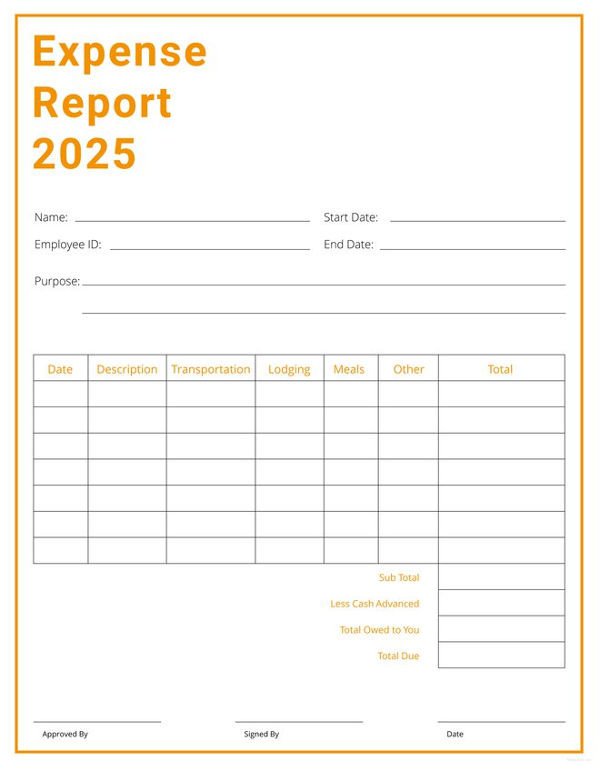 Expense Report Template Free Expense Report 11 Free Word Excel Pdf Documents