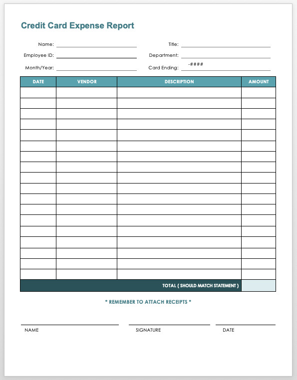 Expense Report Template Free Free Expense Report Templates Smartsheet