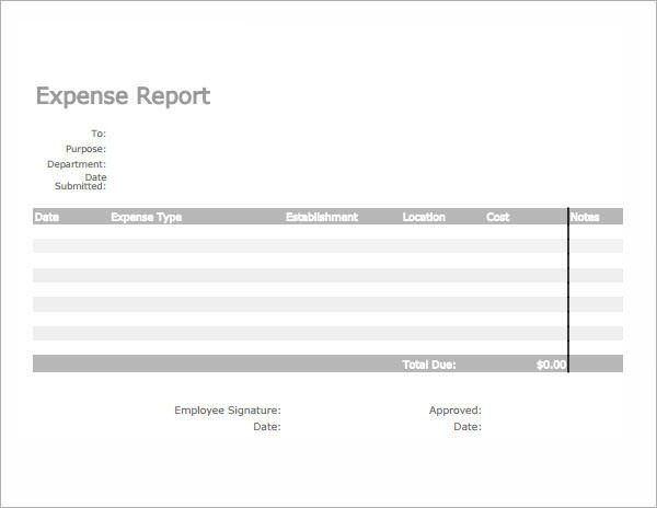 Expense Report Template Google Docs Expense Report Template 12 Download Free Documents In