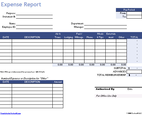 Expense Report Template Google Docs Free Excel Expense Report Template
