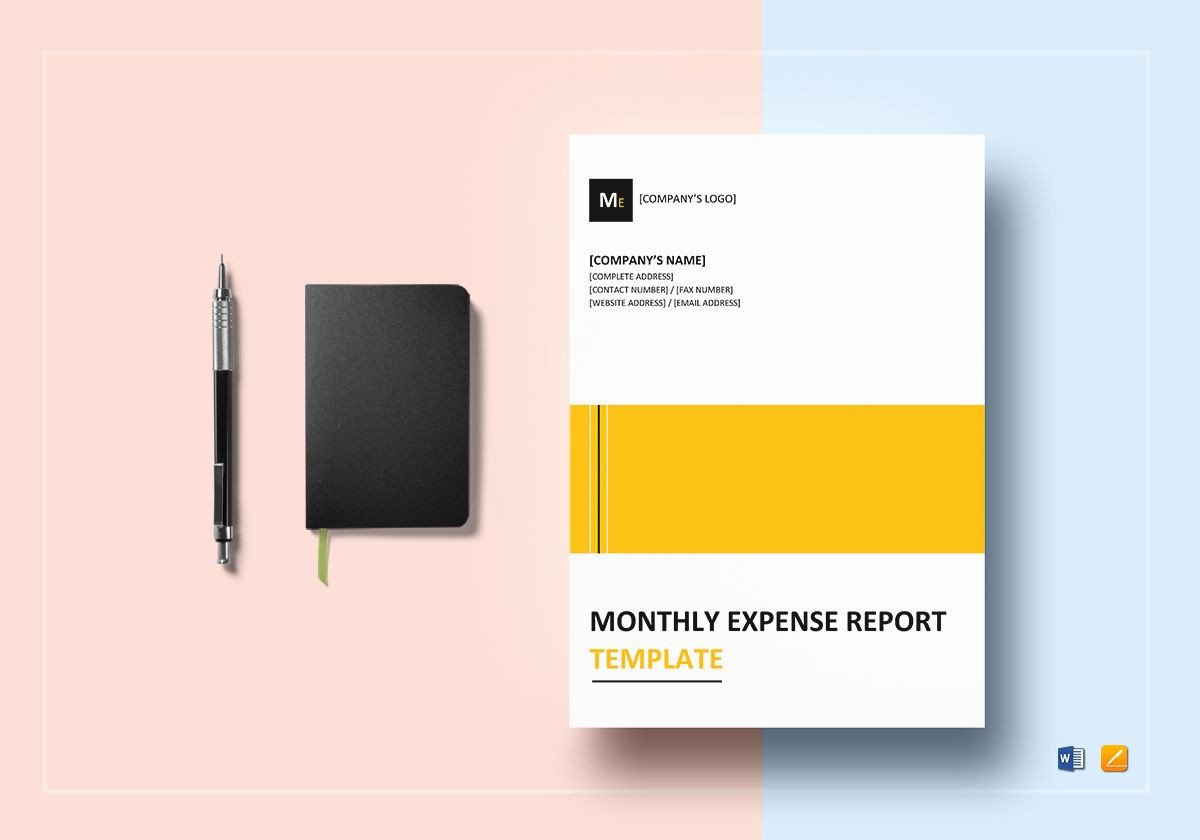 Expense Report Template Google Docs Monthly Expense Report Template In Word Google Docs