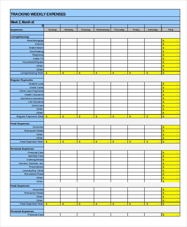 Expense Report Templates Excel Expense Report Template 21 Free Sample Example format