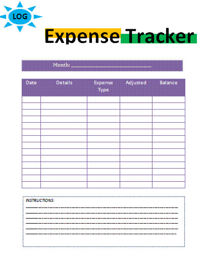 Expense Tracker Excel Template Excel Dashboard Spreadsheet Templates 2010