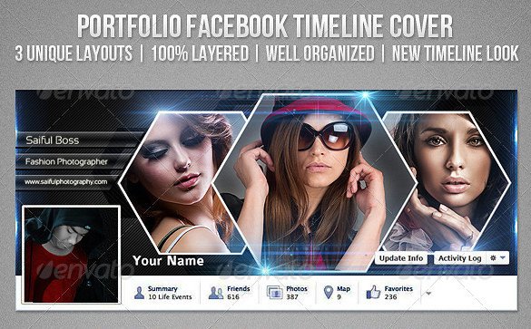 Facebook Cover Photoshop Template 9 Psd Timeline Cover Templates
