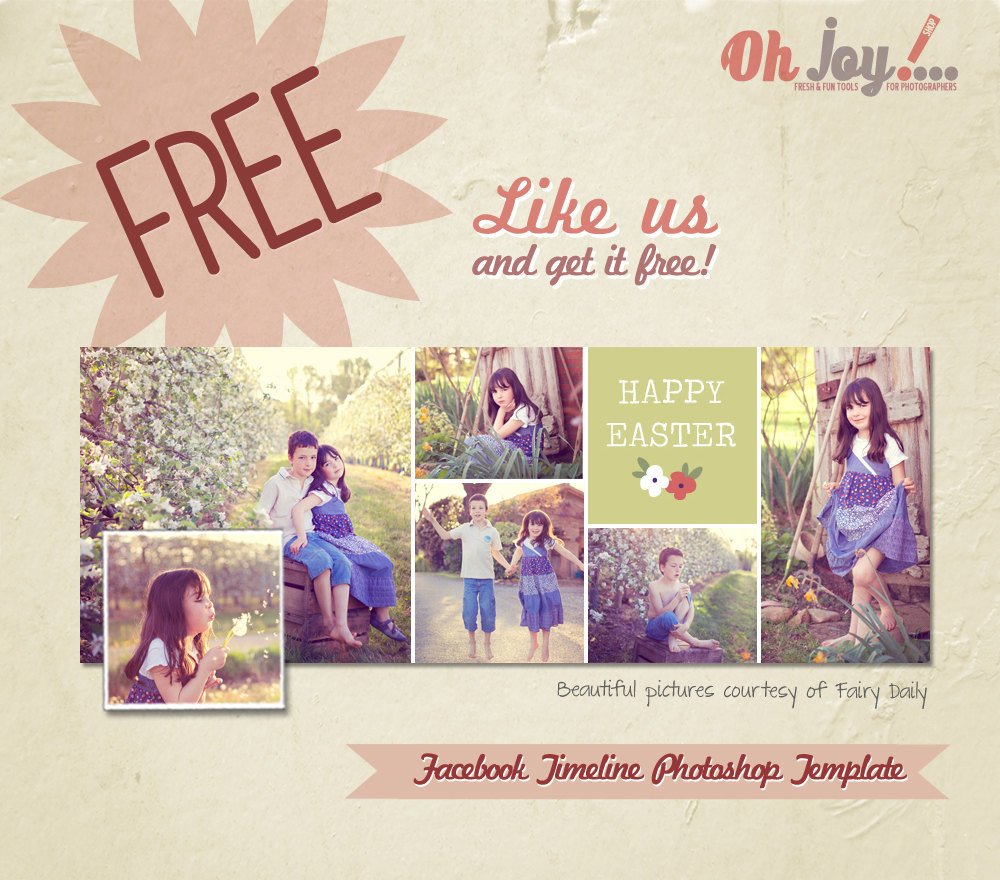 Facebook Cover Photoshop Template Free Timeline Cover Shop Template