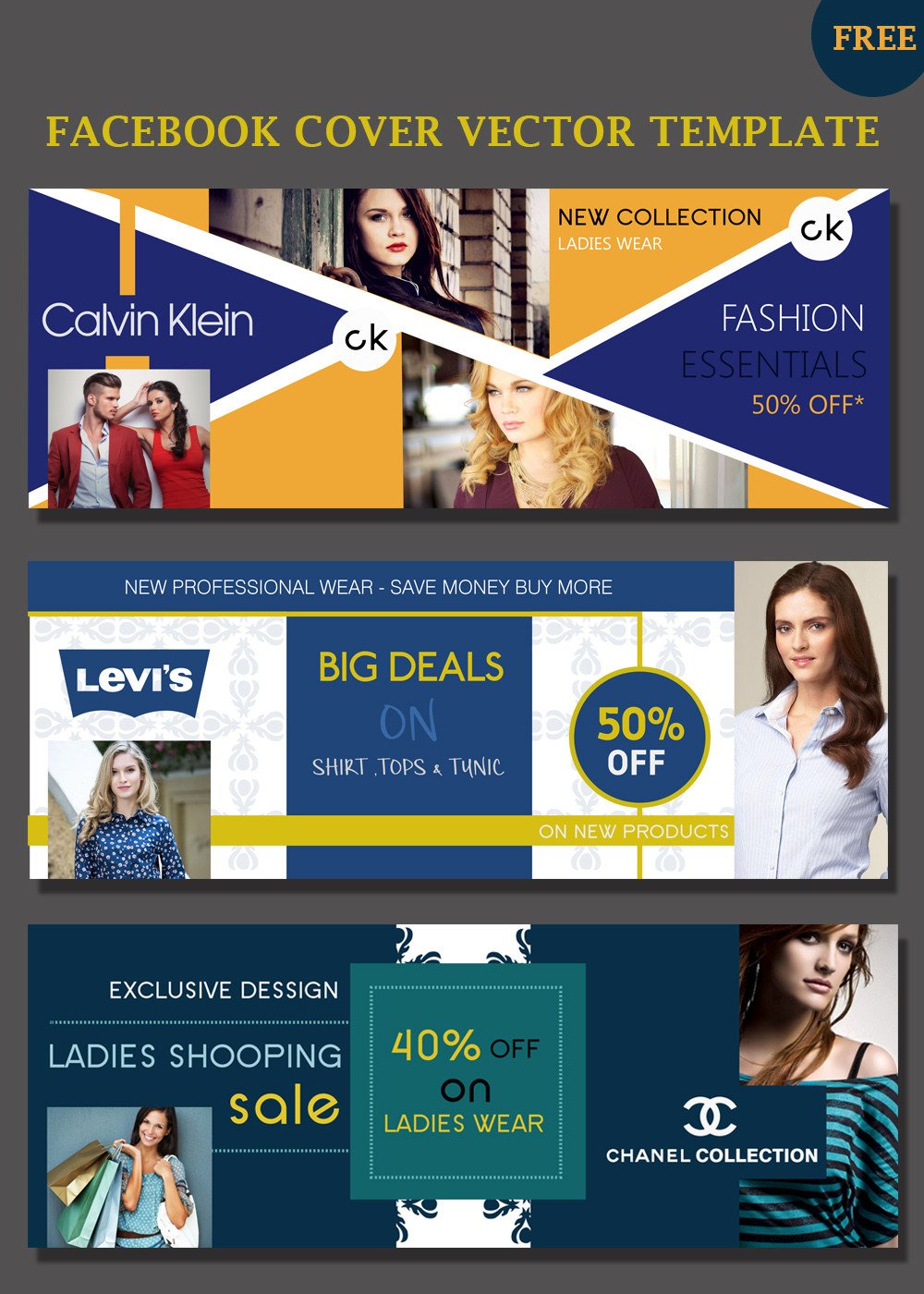 Facebook Cover Template Psd Covers Psd Templates