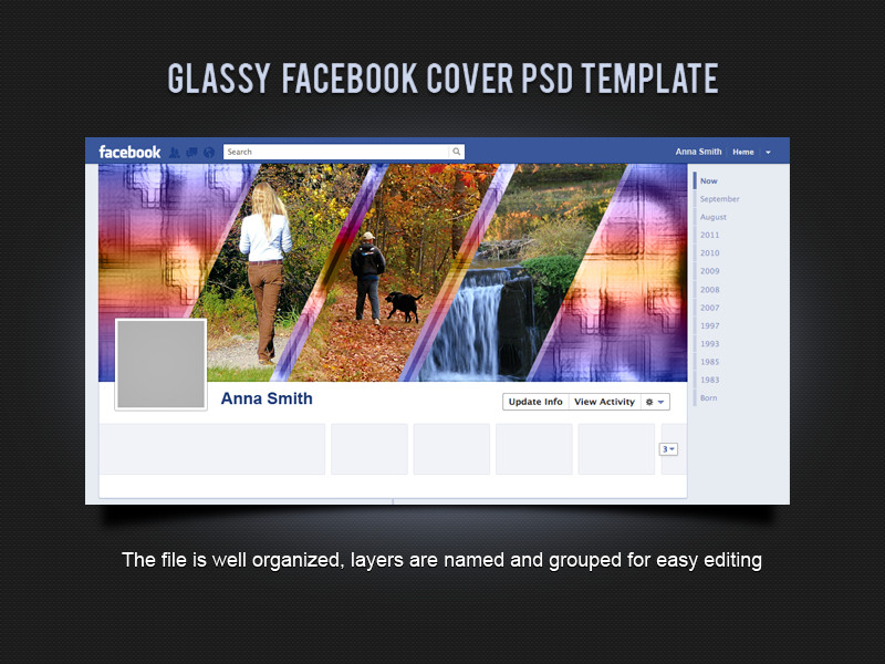 Facebook Cover Template Psd Glassy Cover Psd Template by Xara24 On Deviantart
