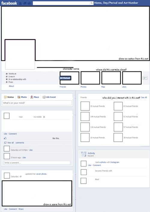 Facebook Template for Students Babsblogs I Just Finished Creating This