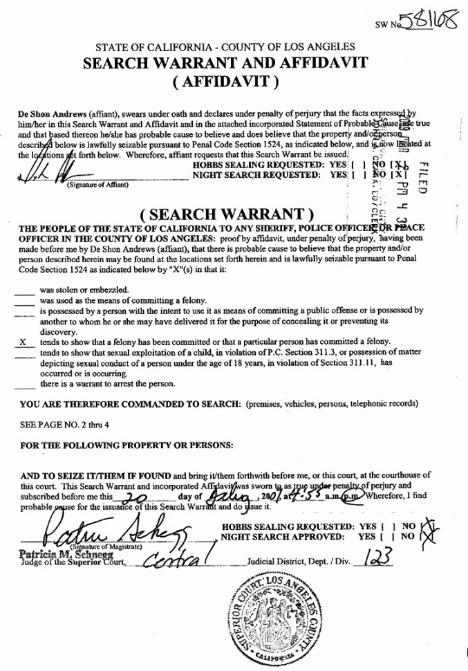 Fake Arrest Warrant Template Lapd Details Rihanna Beating