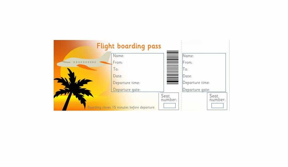 Fake Boarding Pass Template 16 Real &amp; Fake Boarding Pass Templates Free