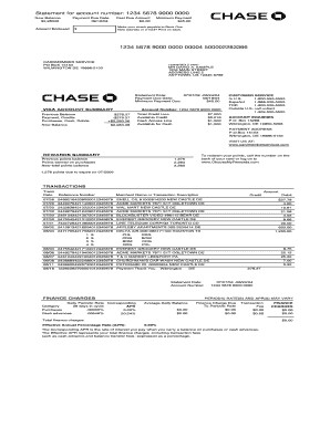 Fake Chase Bank Statement Bank Statementpdf Fill Line Printable Fillable