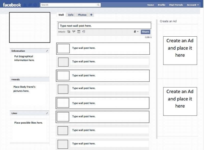 Fake Facebook Page Template Fake Template
