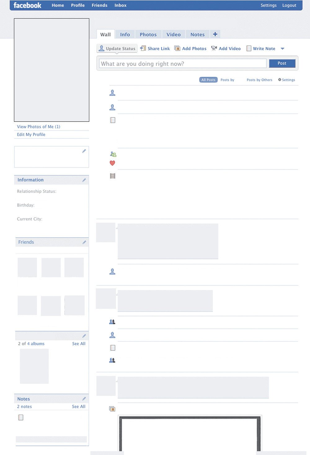 Fake Facebook Page Template Page Template