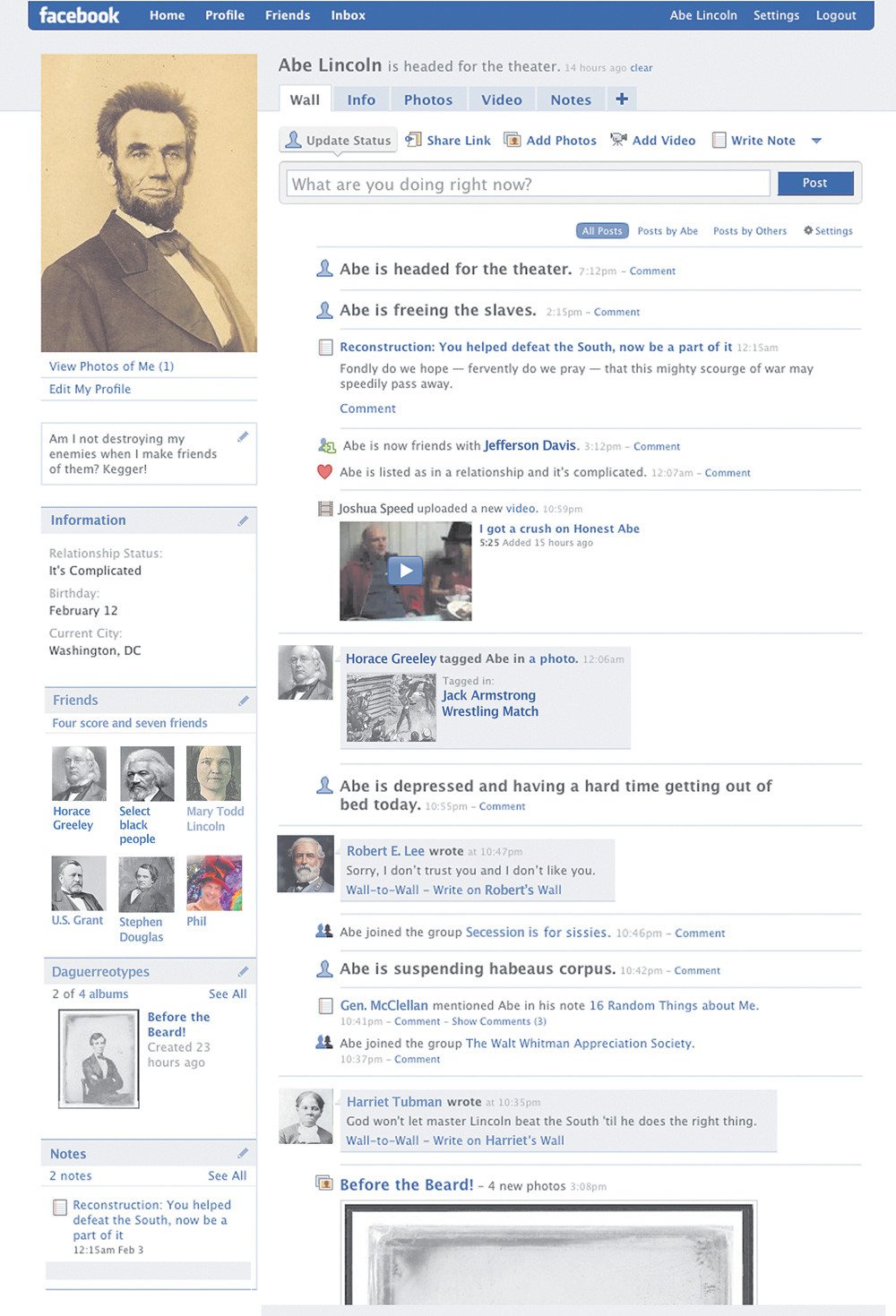 Fake Facebook Page Template Template