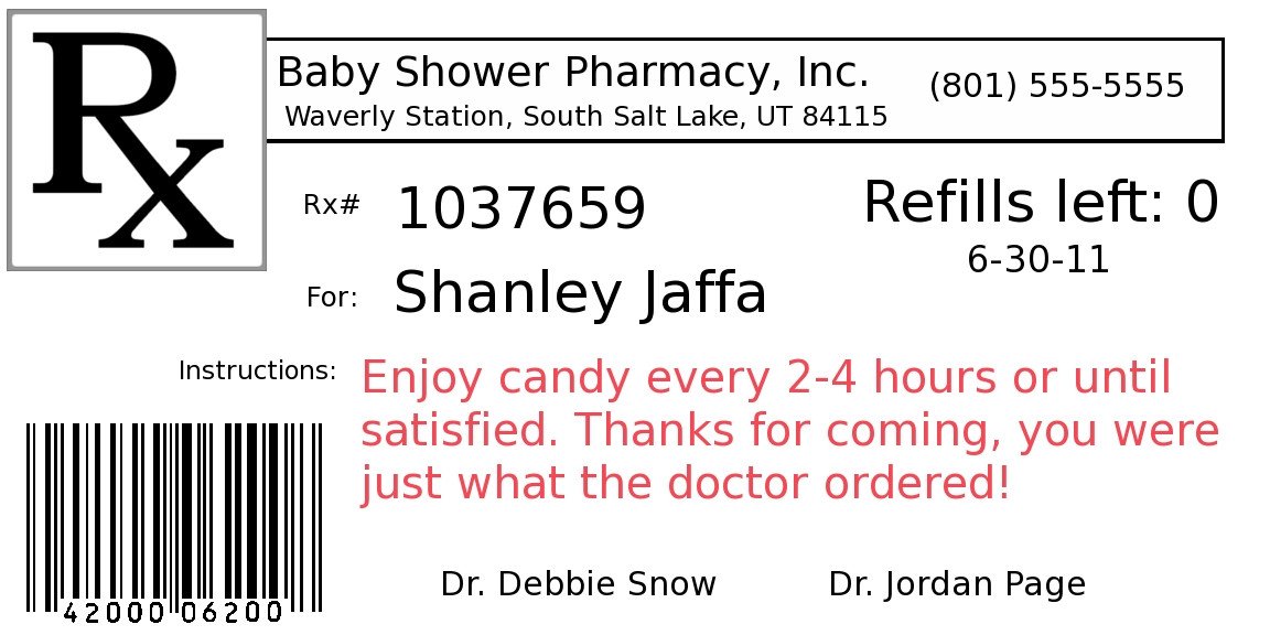 Fake Prescription Label Template Diy Project Pill Bottle Party Favors Fun Cheap or Free