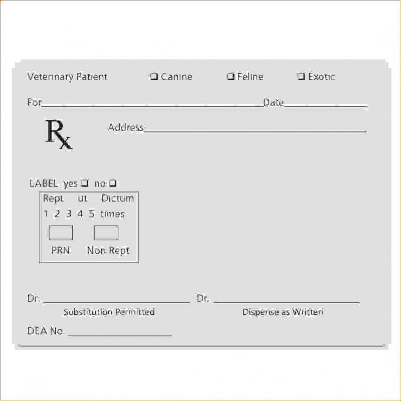 Fake Prescription Label Template Fake Prescription Label Template