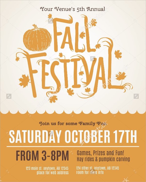 Fall Festival Flyer Template 25 Fall Flyer Templates Word Ai Psd Eps Vector